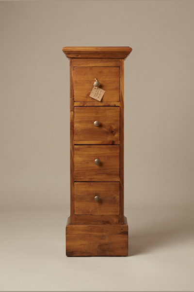 Teakwood stand alone chest of drawers (4)